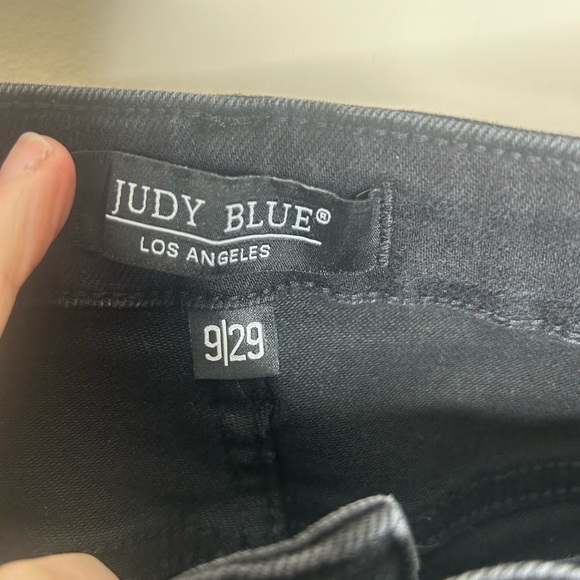 Judy Blue Black Straight Fit Jeans 9/29 Stretch Like New - Picture 3 of 8